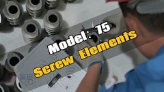 ZSE75MAXX محرك طحن مزدوج المسمار عنصر المسمار التفتيش قبل التسليم # آلة الطحن